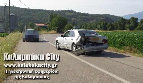 Μύκανη Καλαμπάκας - Σύγκρουση οχημάτων με υλικές ζημιές